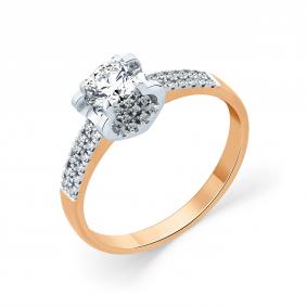 Золотое кольцо Мастер Бриллиант 01M1-107989-70-00 с бриллиантом 01M1-107989-70-00 фото