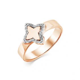 Золотое кольцо Мастер Бриллиант 01M1-108013-00-00 с бриллиантом 01M1-108013-00-00 фото