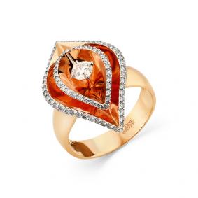 Золотое кольцо Мастер Бриллиант 01M1-108302-00-00 с бриллиантом 01M1-108302-00-00 фото