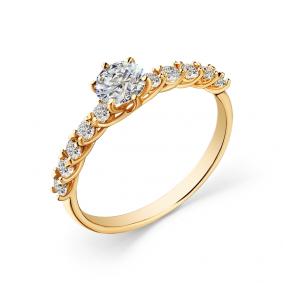 Золотое кольцо Мастер Бриллиант 01M1-108702-00-00 с бриллиантом 01M1-108702-00-00 фото