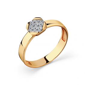 Золотое кольцо Мастер Бриллиант 01M1-108733-00-00 с бриллиантом 01M1-108733-00-00 фото