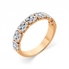 Золотое кольцо Мастер Бриллиант 01M1-108864-00-00 с бриллиантом 01M1-108864-00-00 фото