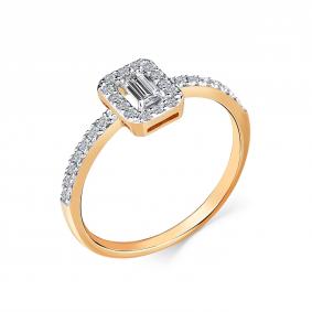 Золотое кольцо Мастер Бриллиант 01M1-108938-02-00 с бриллиантом 01M1-108938-02-00 фото