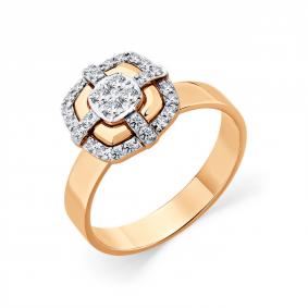 Золотое кольцо Мастер Бриллиант 01M1-109052-00-00 с бриллиантом 01M1-109052-00-00 фото