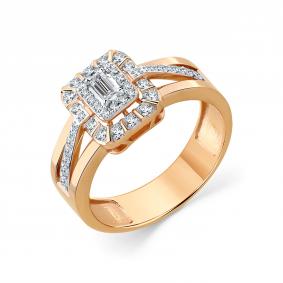 Золотое кольцо Мастер Бриллиант 01M1-109147-00-00 с бриллиантом 01M1-109147-00-00 фото