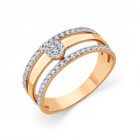 Золотое кольцо Мастер Бриллиант 01M1-109220-00-70 с бриллиантом 01M1-109220-00-70 фото