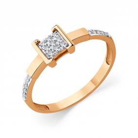 Золотое кольцо Мастер Бриллиант 01M1-109258-00-70 с бриллиантом 01M1-109258-00-70 фото