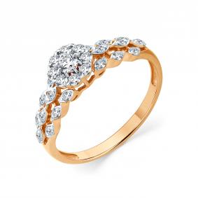 Золотое кольцо Мастер Бриллиант 01M1-109295-00-00 с бриллиантом 01M1-109295-00-00 фото