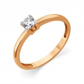 Золотое кольцо Мастер Бриллиант 01M1-109297-00-00 с бриллиантом 01M1-109297-00-00 фото