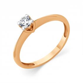 Золотое кольцо Мастер Бриллиант 01M1-109302-00-00 с бриллиантом 01M1-109302-00-00 фото