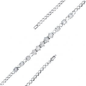 Браслет из белого золота Мастер Бриллиант 01M10-020 с бриллиантом 01M10-020 фото