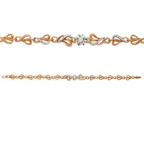 Золотой браслет Мастер Бриллиант 01M10-042 с бриллиантом 01M10-042 фото