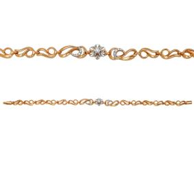 Золотой браслет Мастер Бриллиант 01M10-043 с бриллиантом 01M10-043 фото