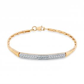 Золотой браслет Мастер Бриллиант 01M10-120347-00-00 с бриллиантом 01M10-120347-00-00 фото