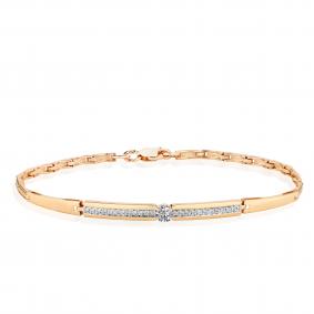 Золотой браслет Мастер Бриллиант 01M10-120373-00-00 с бриллиантом 01M10-120373-00-00 фото