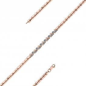 Золотой браслет Мастер Бриллиант 01M10-120398-01-00 с бриллиантом 01M10-120398-01-00 фото