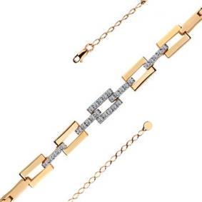 Золотой браслет Мастер Бриллиант 01M10-120402-00-00 с бриллиантом 01M10-120402-00-00 фото