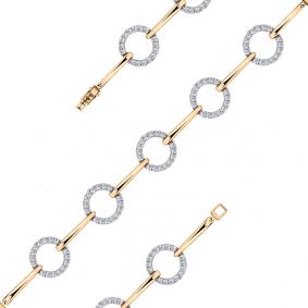 Золотой браслет Мастер Бриллиант 01M10-120457-00-00 с бриллиантом 01M10-120457-00-00 фото