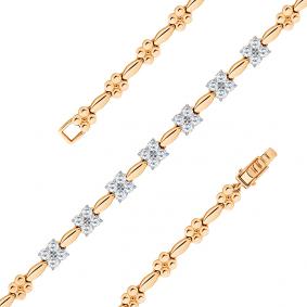 Золотой браслет Мастер Бриллиант 01M10-120478-00-00 с бриллиантом 01M10-120478-00-00 фото