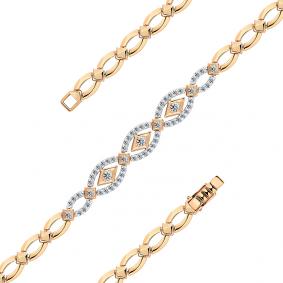 Золотой браслет Мастер Бриллиант 01M10-120502-00-00 с бриллиантом 01M10-120502-00-00 фото