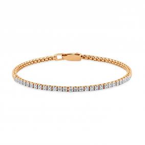 Золотой браслет Мастер Бриллиант 01M10-120537-00-70 с бриллиантом 01M10-120537-00-70 фото