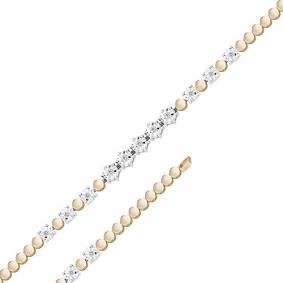 Золотой браслет Мастер Бриллиант 01M10-319 с бриллиантом 01M10-319 фото