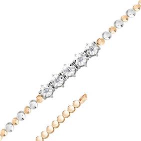 Золотой браслет Мастер Бриллиант 01M10-320 с бриллиантом 01M10-320 фото