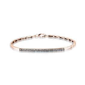 Золотой браслет Мастер Бриллиант 01M10-348 с бриллиантом 01M10-348 фото