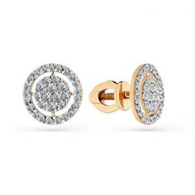 Золотые серьги Мастер Бриллиант 01M2-102142-00-00 с бриллиантом 01M2-102142-00-00 фото