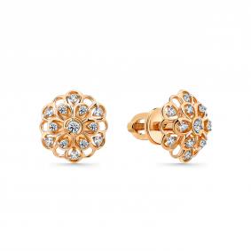 Золотые серьги Мастер Бриллиант 01M2-102284-70-00 с бриллиантом 01M2-102284-70-00 фото