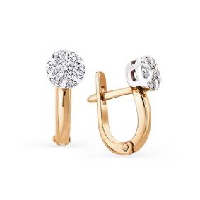 Золотые серьги Мастер Бриллиант 01M2-104-167 01M2-104-167 фото