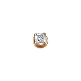 Одиночная серьга из золота Мастер Бриллиант с бриллиантом 01M2-104-207 01M2-104-207 фото
