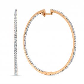 Золотые серьги Мастер Бриллиант 01M2-104220-00-00 с бриллиантом 01M2-104220-00-00 фото