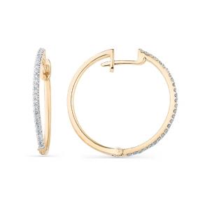 Золотые серьги Мастер Бриллиант 01M2-106-984 с бриллиантом 01M2-106-984 фото