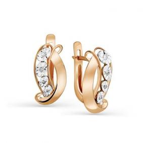 Золотые серьги Мастер Бриллиант 01M2-107-509/1 с бриллиантом 01M2-107-509/1 фото