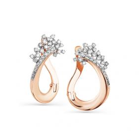 Золотые серьги Мастер Бриллиант 01M2-107931-00-00 с бриллиантом 01M2-107931-00-00 фото