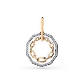 Золотая подвеска Мастер Бриллиант 01M3-130023-00-00 с бриллиантом 01M3-130023-00-00 фото