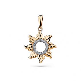 Золотая подвеска Мастер Бриллиант 01M3-130029-00-00 с бриллиантом 01M3-130029-00-00 фото