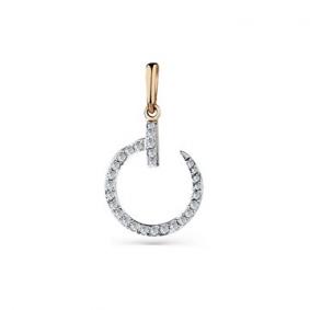 Золотая подвеска Мастер Бриллиант 01M3-130036-00-00 с бриллиантом 01M3-130036-00-00 фото