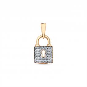 Золотая подвеска Мастер Бриллиант 01M3-130093-00-70 с бриллиантом 01M3-130093-00-70 фото