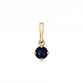 Золотая подвеска Мастер Бриллиант 01M3-130912-00-02 с сапфиром 01M3-130912-00-02 фото