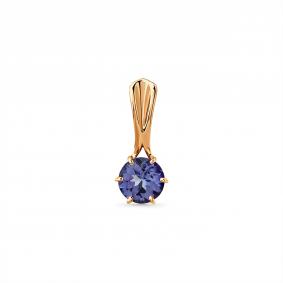 Золотая подвеска Мастер Бриллиант 01M3-130928-00-31 с танзанитом 01M3-130928-00-31 фото