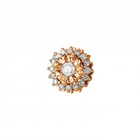 Золотая подвеска Мастер Бриллиант 01M3-366 с бриллиантом 01M3-366 фото