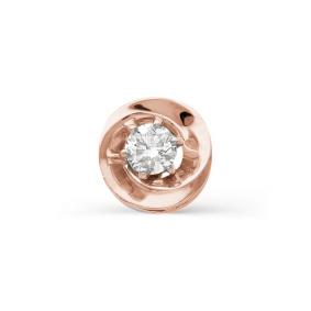 Золотая подвеска Мастер Бриллиант 01M3-496 с бриллиантом 01M3-496 фото