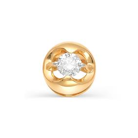 Золотая подвеска Мастер Бриллиант 01M3-507 с бриллиантом 01M3-507 фото