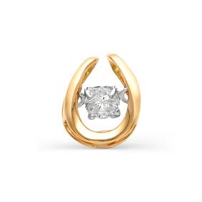 Золотая подвеска Мастер Бриллиант 01M3-689 с бриллиантом 01M3-689 фото