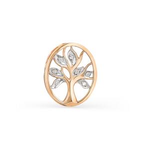 Золотая подвеска Мастер Бриллиант 01M3-856 с бриллиантом 01M3-856 фото