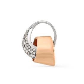 Золотая подвеска Мастер Бриллиант 01M3-883 с бриллиантом 01M3-883 фото