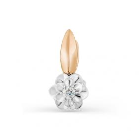 Золотая подвеска Мастер Бриллиант 01M3-902 с бриллиантом 01M3-902 фото