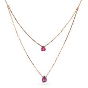 Золотое колье Мастер Бриллиант 01M6-160441-02-45 с бриллиантом и сапфиром 01M6-160441-02-45 фото